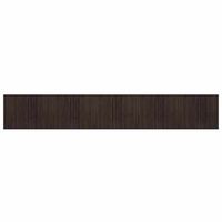 alfombra de salon  alfombra rectangular bambu marron oscuro 80x1000 cm