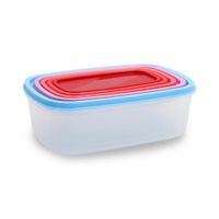 set 5 recipientes hermeticos plastico