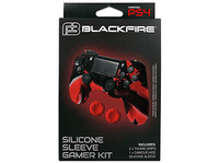 funda mando ps4 - ardistel blackfire gamer para  2 grips rojo azul