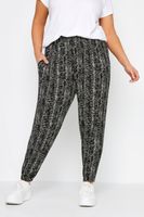 yours pantalones negros estampados mujer curvy y tallas grandes yours