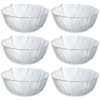 set 6 boles vidrio templado transparente 125 cm