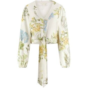 Guess Camisa Ls Shirley Linen Top para mujer