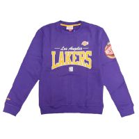 sudadera los angeles lakers nba there and back mitchell and ness