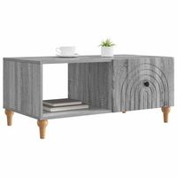 mesa de cafe  mesa de centro gris sonoma 90 x 50 x 40 cm madera de ingenieria