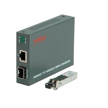 Roline Convertidor de Medios Fibra Óptica/RJ-45