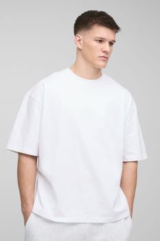 Camiseta Tall Básica Oversize Recta, Blanco