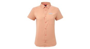 Camisa de manga corta para mujer camisa lafuma access naranja