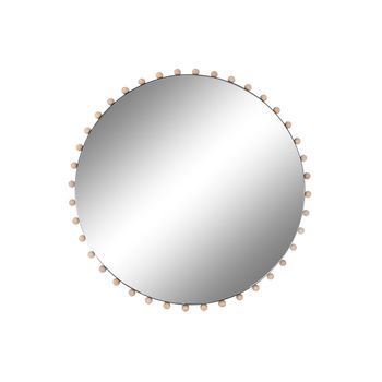 Espejo Hierro Cristal 113x4,5x113 Bolas Negro