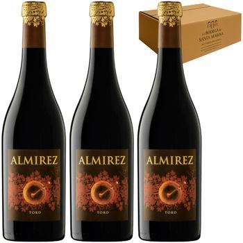 Teso La Monja - Almirez Crianza Do Toro - Tinta De Toro - Crianza 14 Me - Pack 3 Botellas 75 Cl - 14,5% Vol.
