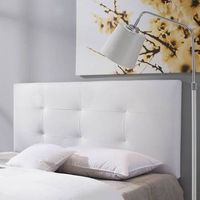 cabecero de cama tapizado carla 160x60 blanco