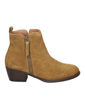 Botines De Piel Con Tacón Bonaventure B672-3 En Color Taupe 40