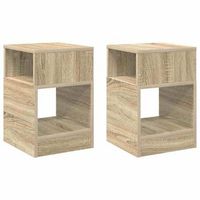 mesa auxiliar 2 uds roble sonoma 305 x 30 x 45 cm vidaxl