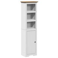 mueble de bano bodo blanco y marron 44x30x160 cm vidaxl