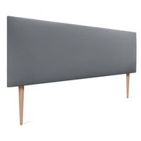 cabecero de polipiel liso 160x105cm con patas camas 150160 - gris