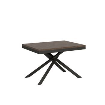 Mesa Extensible 90x120/224 Cm Karida Evolution Nogal Estructura Antracita