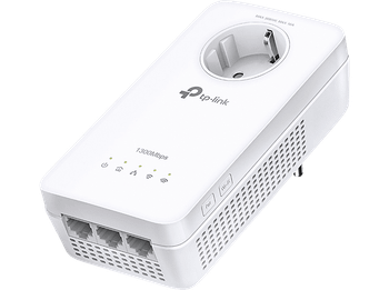 Adaptador PLC - TP-Link TL-WPA8631P, AV1300, Wi-Fi AC1200 Doble Banda, 3 Puertos Gigabit, Blanco
