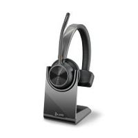 hp poly auriculares poly voyager 4310 uc monaural  adaptador bt700 usb-a  base de carga