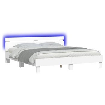 Estructura De Cama 193 X 203 Cm Madera De Ingeniería Vidaxl
