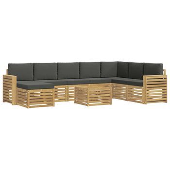 Juegos De Sofás Madera De Acacia Sólida Vidaxl