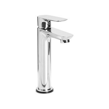 Grifo Mezclador Para Lavabo De Latón Cromado Elegante Monomando 21 Cm Accesorios De Baño Plateado Chimbote
