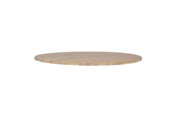 Tablero de mesa redondo en madera beige