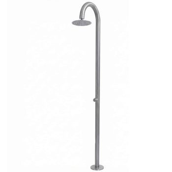Ducha Piscina Jardín Exterior Aurum Silver Qp Ss 316l Lluvia Regulable