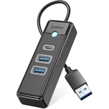 Hub Orico 3 puertos 5 Gbit/s PWC2U-U3 con USB-A y USB-C negro