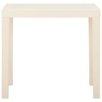mesa de jardinrmesa para exterioresrmesa de patio de plastico blanca 79x65x72 cm