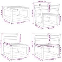 conjunto de salon de jardin madera maciza conjunto de ocho piezas