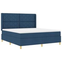 cama tapizada 200x180x128 cm  - azul