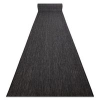 alfombra de pasillo sisal sion mezcla tejido plano negro 70cm 70x950 cm