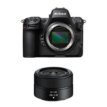Cámara Mirrorless Nikon Z8 45.7MP 8K 28mm f/2.8 Sensor Full-Frame USB-C WiFi