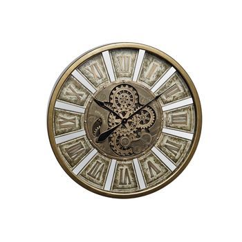 Reloj Pared Hierro Cristal 72x8,5x72 Movimiento