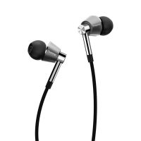 auriculares 1more e1001 con cable triple driver microfono mems y control in-line negro y plata