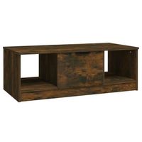 mesa de centrormesa auxiliarrmesa de cafe madera de ingenieria roble ahumado 102x50x36 cm