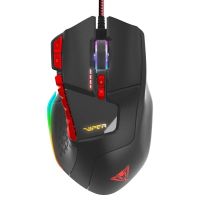 patriot viper v570 raton gaming rgb 12000dpi negrorojo