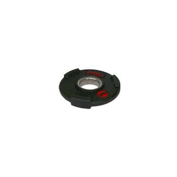Disco Olimpico Softee Uretano - 15kg - Color Negro