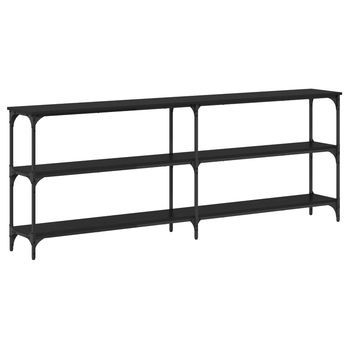 Mesa Consola | Mesa De Entrada Roble Negro 200 X 29 X 75 Cm