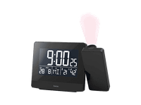 reloj despertador inteligente - hama plus charge proyeccion en techo o pared conexion usb higrometro negro