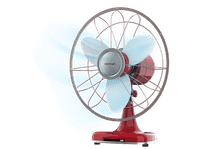 ventilador de sobremesa - cecotec energysilence 1090 retrodesk design 40w 30 cm 12 3 velocidades oscilante estilo retro multicolor