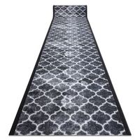 alfombra de pasillo con refuerzo de goma  clover gris 80 cm 80x440 cm