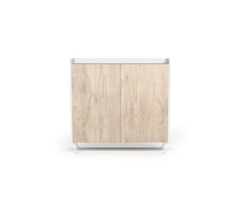 Recibidor zapatero 2 puertas modelo 526 acabado blanco/roble, 87x90x25.5 cm