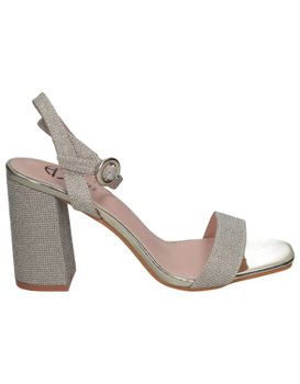 Sandalias Con Tacón Doradas Polka 104 36