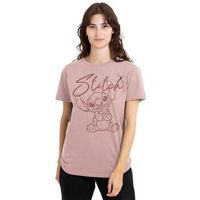 disney camiseta manga larga sketchy and cute para mujer