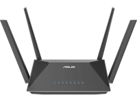 router - asus rt-ax52 doble banda wifi 6 1201 mbps control parental con vpn negro