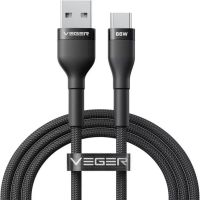 cable usb veger ac04 usb-a a usb-c 66w 12 m