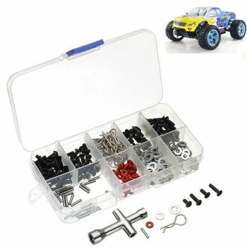 Juego de herramientas de reparación de caja de tornillos de 270PCS para piezas de coche RC HSP 1/10
