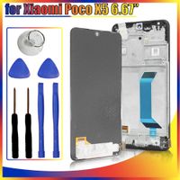 amoled lcd para xiaomi poco x5 22111317pg pantalla lcd reemplazo del digitalizador de pantalla tactil para poco x5 5g 22111317pi lcd con marco