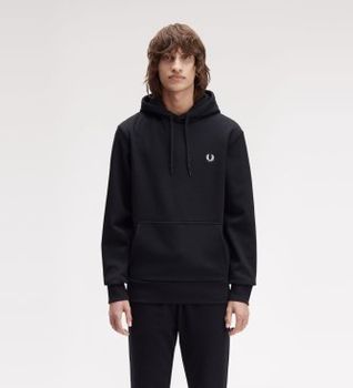Fred Perry para hombre. M1371 Sudadera Bold negro (XXL), Casual, Algodón