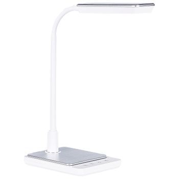 Lámpara De Oficina Led Blanca 38 Cm Sintético Brazo Ajustable Regulador Centaurus